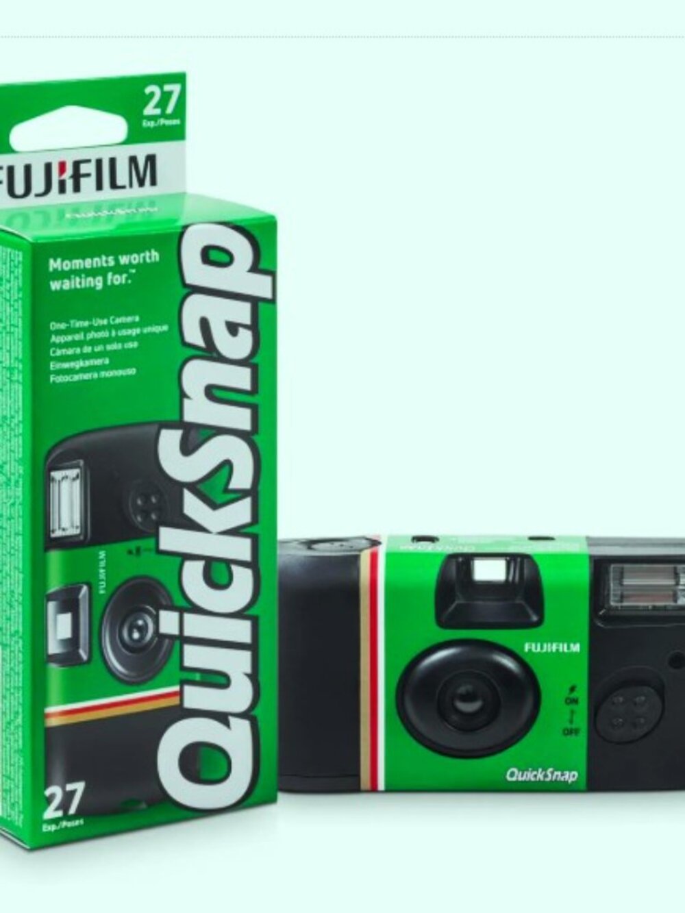 Fujifilm QuickSnap Flash 400 One-Time-Use Camera - 27 Exposures Indoor/Outdoor